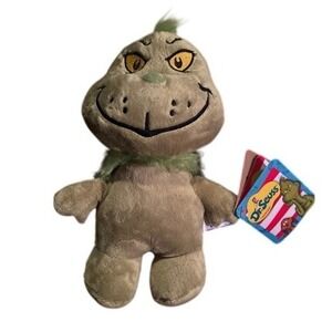 Dr Seuss The Grinch Plush Stuffed Animal Aurora Green Eco Friendly NWT